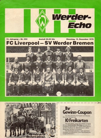 Match programme